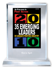 35 Emerging Leaders 2010 | Print Action Magazine | Amazing Print Tech