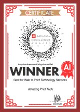 Amazing Print Tech 2016 Global Excellence Award for Best for Web to Print Technology Services